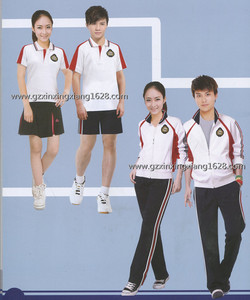 16#春夏秋冬運動風高中四件套校服中小學生校服外套+長褲+T恤+中褲